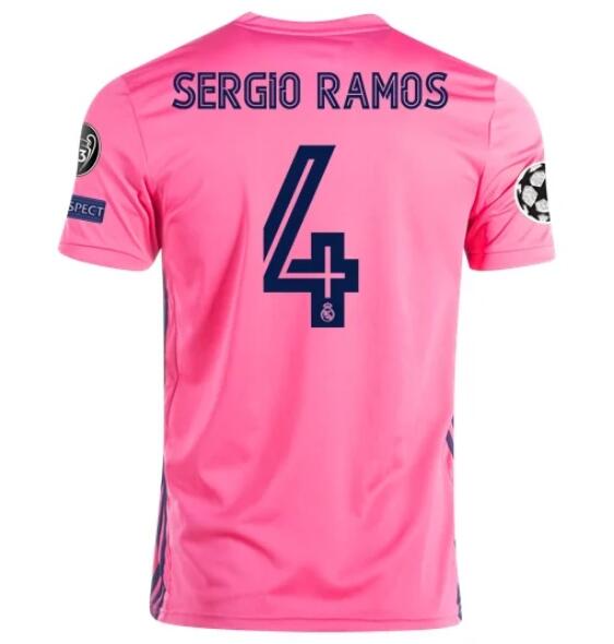 Real Madrid Away Kit Soccer Jersey SERGIO RAMOS #4 2020/21